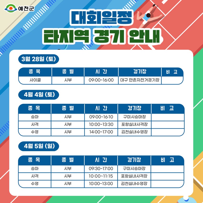13.2026 제64회 경북도민체육대회 개최 안내